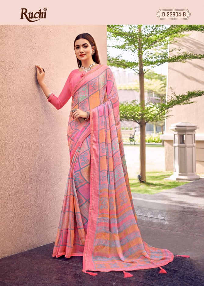 Savyaa By Ruchi Chiffon Daily Wear Sarees Catalog